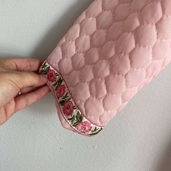 Vintage Loungees quilted flower detail button up house coat robe sz 12 - Picture 3 of 8